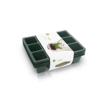 Tray, Planter Tray, 12 Cavaties 4.5x5cm, NATCARE, Set of 10