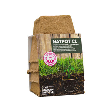 Pot, Natural Pots, Square, NATCARE, 6cm, Set of 6
