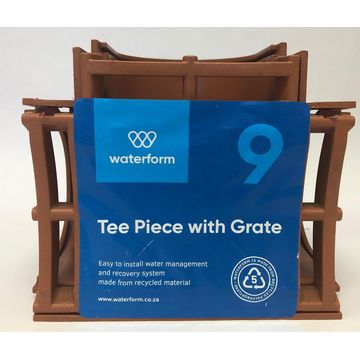 PVC Drain T-Piece Terra Cotta WATERFORM