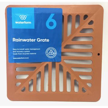 PVC Pit Grate Terra Cotta WATERFORM