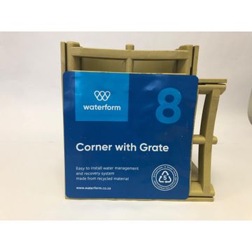PVC Drain Corner Sandstone WATERFORM