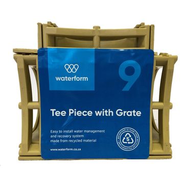 PVC Drain T-Piece Sandstone WATERFORM