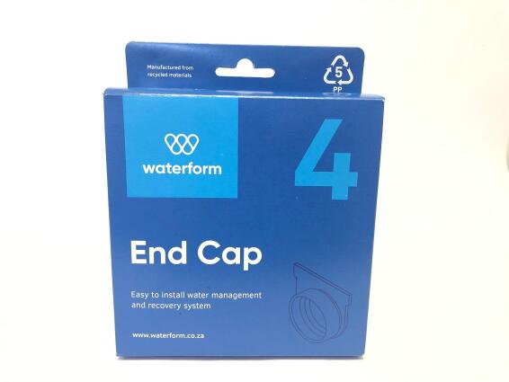 PVC Drain End Cap Black WATERFORM