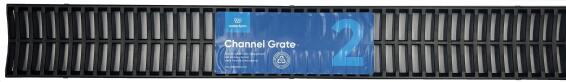PVC Drain Grate Black WATERFORM