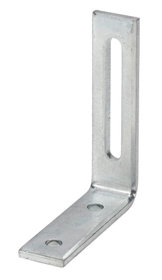 Adjustable bracket galvanised 80x65x20mm vormann