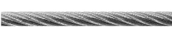 Steelwire cable galvanised with PVC coating 3mmx150m