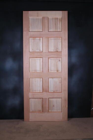 Exterior door 10 panel hardwood