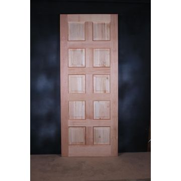 Exterior door 10 panel hardwood