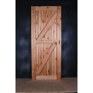 Service Door Saligna Framed & Ledged-w813xh2032mm