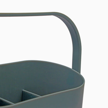 Delinia Eleki Cutlery Basket Holder 4 Compartments Celadon Grey  H21.3xW22.8xD10.9cm