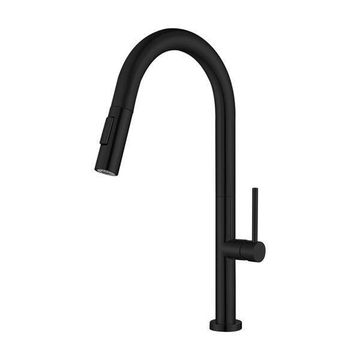  Bijiou Prestige Sink Mixer with Pull Out Hose Stainless Steel Black