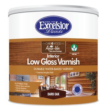 EXCELSIOR AQUA-VAR INTERIOR LOW GLOSS VARNISH DARK OAK 5L