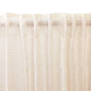 Inspire sheer net curtain teo natural dual heading tape (gtht) 200 x 280 cm