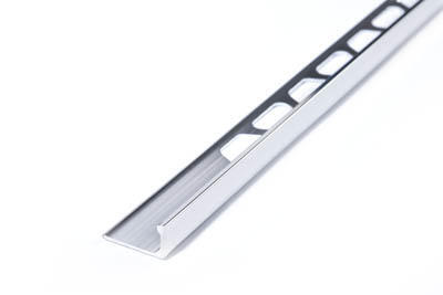 Tiling Aluminium Straight Edge Trim 12mm (2.5m)