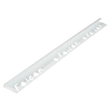 Tiling PVC Round Edge Trim White 9mm (2.4m)