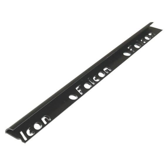 Round Edge PVC Black 12mm (2.4m)