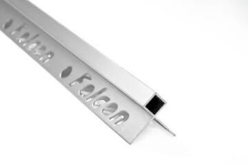 Corner Protector Aluminium Polished Silver 10mm (2.5m)