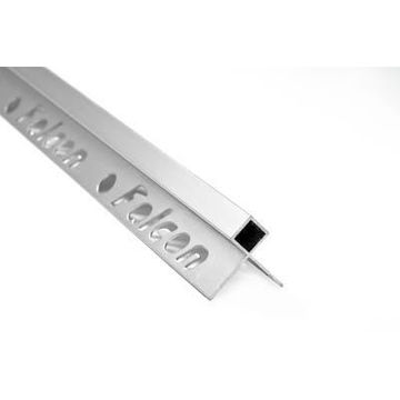 Corner Protector Aluminium Polished Silver 10mm (2.5m)