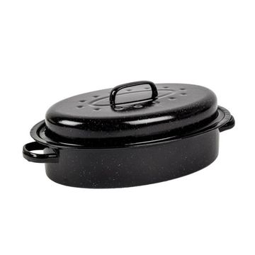 Kaufmann Oval Enamel Coated Pan & Lid 3L