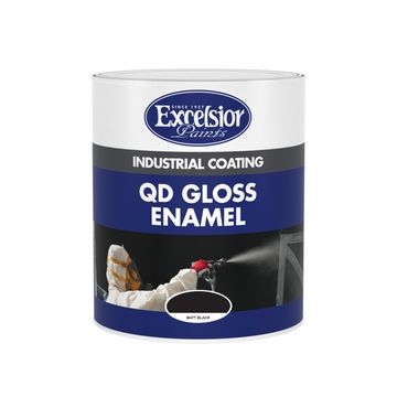 Excelsior qd gloss enamel matte black 1l