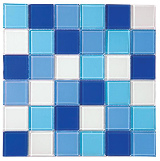 Mosaic Tile Glass Horizon Mix L30cm x W30cm (per sheet)