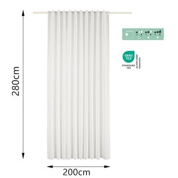 Inspire net curtain zadig white gtht 200x280cm
