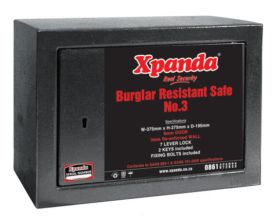 Burglar Resistant Safe No 3 Xpanda