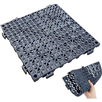 Ulti Max PP Interlocking Tiles Grey 300X300MM - 9 per pack