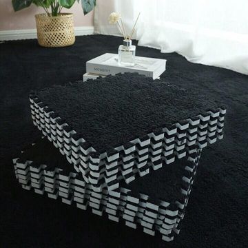 Carpet Eva Splice Mat Black 300X300MM - 9 per pack