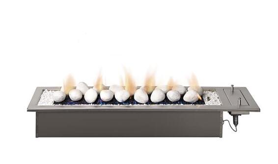 Gas Fireplace Built In Drop In  CHAD O CHEF 1000 Stainless Steel 10.6KW