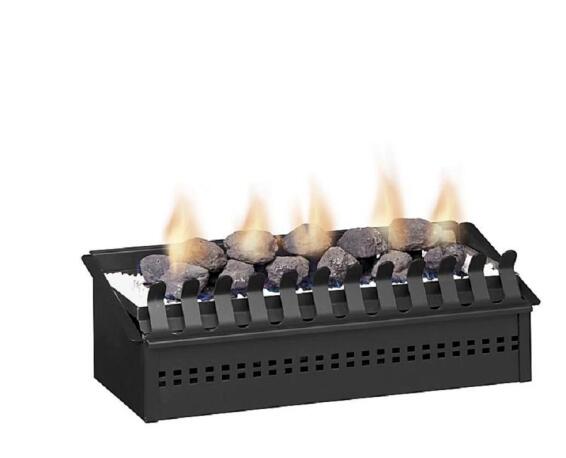 Gas Fireplace Built In Universal CHAD O CHEF 600 Grate Black Steel 8KW