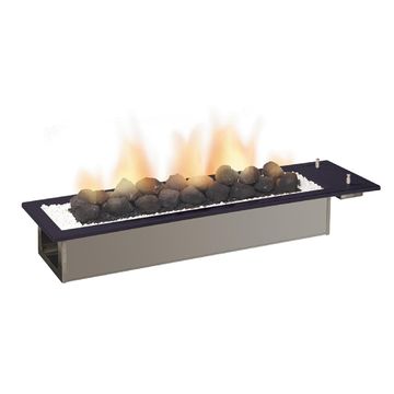 Gas Fireplace Built In Drop In CHAD O CHEF 1000 Black Steel 10.6KW