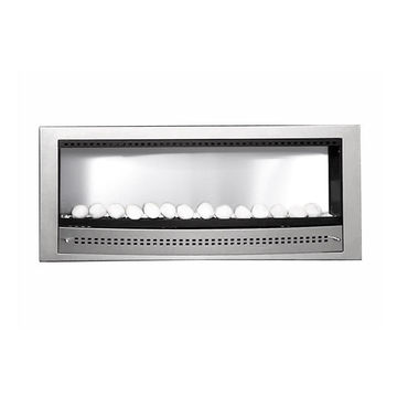 Gas Fireplace Built-In CHAD O CHEF Contemporary Stainless Steel 12KW