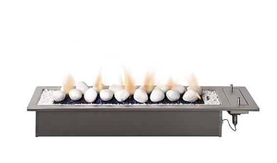 Gas Fireplace Built In Drop In 1200 CHAD O CHEF  Stainless Steel 12KW
