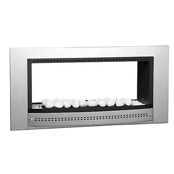 Gas Fireplace Built-In CHAD O CHEF 1000 Double Side Stainless Steel 10.6KW