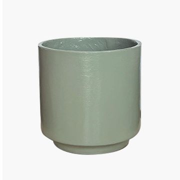 Oslo plant pot medium sage green lightweight