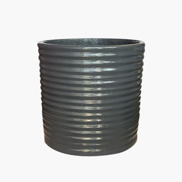Helsinki plant pot stoney grey lightweight