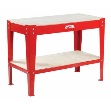 RYOBI WORKBENCH 120CM WIDTH 600KG LOAD W/SHELF