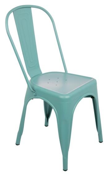 Soho Steel Patio Chair Azur Blue W44cmxD53cmxH86cm(Excluding Table)