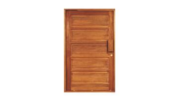 Pivot door exterior hardwood with frame prehung 5 panel 2 concealed edges right hand opening  W1310mm x H2120mm