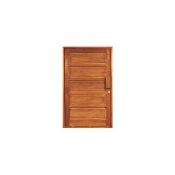 Pivot door exterior hardwood with frame prehung 5 panel 2 concealed edges right hand opening  W1310mm x H2120mm