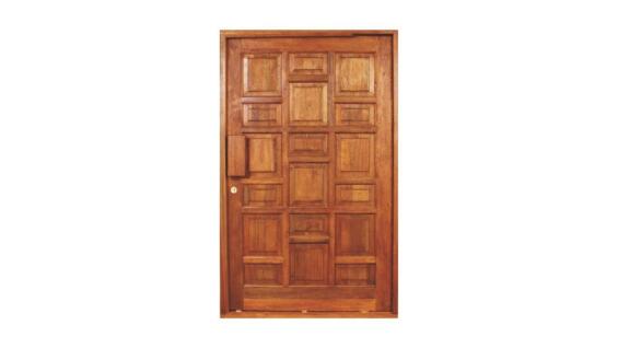 Exterior Door Hardwood with Frame (prehung) 18 Panel Left Hand Opening-w1310xh2120mm