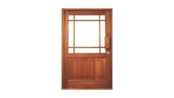 Exterior Door Hardwood with Frame (prehung) Happy Right Hand Opening-w1310xh2120mm