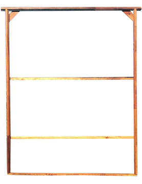 Door Frame Hardwood for double door 76x38mm section no sill with seal-w1698xh2100mm