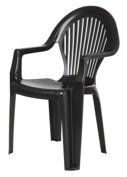 Gold Sun Midback Patio Chair Orion Ebony W47cmxD58cmxH85cm