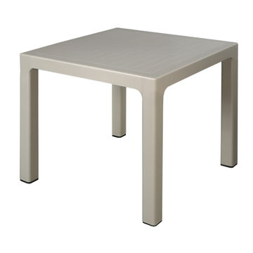 Gold Sun Verona Square Plastic Patio Table Stone W85cmxL85cmxH75cm