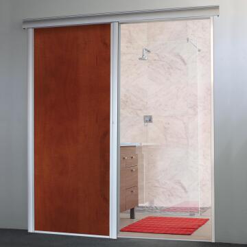 Interior Sliding Door kit with sliding mechanism MDF Cherry Royale-w890xh2050mm