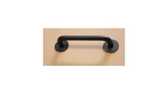 Black Cast Iron Pull Handles 9 inch (Squared Base, Set of 2) - Cabinet Door  Handles, Gate Handle Pull, Barn Door Hardware, Grab Handles