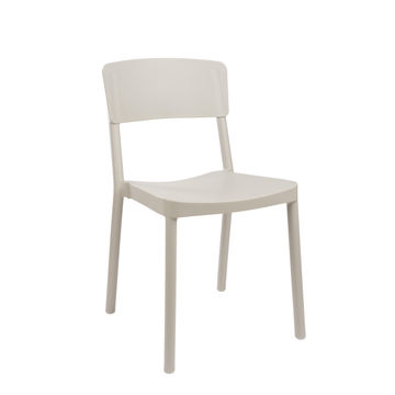 Santorini Mesh Back Side Chair Ivory