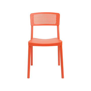 Santorini Mesh Back Side Chair Sunset Orange